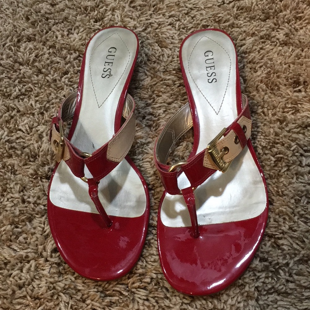 Guess kitten heel slides